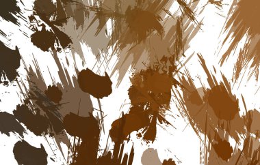 Sanatsal soyut arkaplan. Doku boyalı duvar kağıdı. Boya darbeleriyle yaratıcı bir illüstrasyon. Fırça desenli resim.