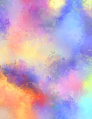 Sanatsal canlılık ve renkli duvar kağıdı. Taranmış Soyut Arkaplan. Fırça darbeli resim. 