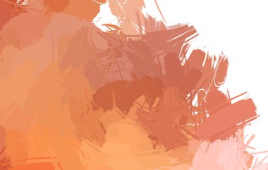 Duvar sanatı Eşsiz ve yaratıcı illüstrasyon. Fırça darbesi ile boyanmış. Renkli fırça darbelerinin soyut arkaplanı. Fırçalanmış canlı duvar kâğıdı. Boyalı sanatsal yaratım.