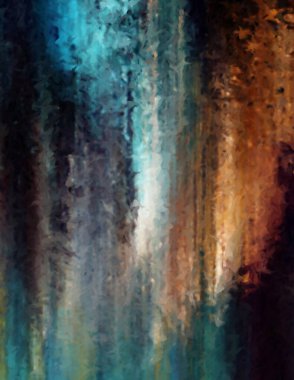 Modern sanat. Renkli çağdaş sanat eserleri. Renkli boya darbeleri. Soyut arkaplanda fırça darbeleri. Fırça boyası. Eşsiz duvar sanatı.