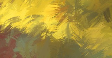 Renkli fırça darbelerinin soyut arkaplanı. fırçalanmış canlı duvar kağıdı. resmedilmiş sanat eseri. Eşsiz ve yaratıcı illüstrasyon.