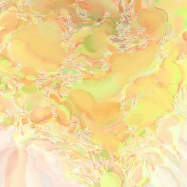 El yapımı sürreal soyut desenli suluboya. Modern sanatsal resim. 2D çizim. Arkaplan boyası karışımı. Yaratıcı duvar sanatı. Çağdaş sanat.