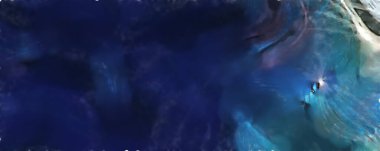 Modern sanat. Renkli çağdaş sanat eserleri. Renkli boya darbeleri. Soyut arkaplanda fırça darbeleri. fırça boyası.