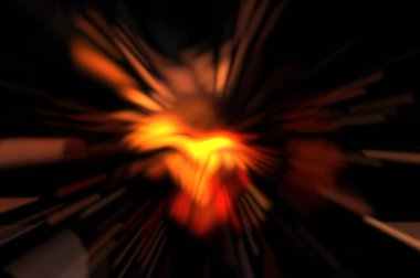 Işık parçacık izleri. Parlayan parçacıkları ve çizgileri olan ışık patlaması yıldızı. Güzel hareketli soyut ışın arkaplanı.