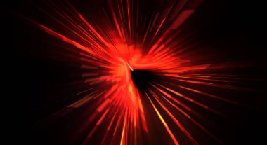 Fütürist mercek patlaması. Parlayan parçacıkları ve çizgileri olan ışık patlaması yıldızı. Güzel soyut ışın arkaplanı.