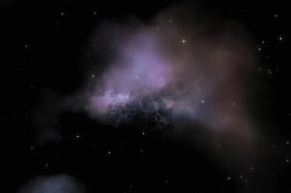 Campo Estelar Espacio Galaxia Con Nebulosa Colorida Fondo Ciencia Ficción — Foto de Stock