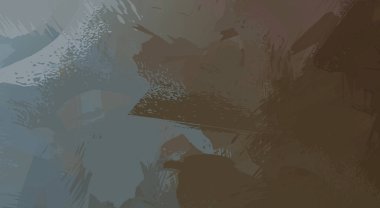 Fırça darbesi ile boyanmış. Sanatsal canlılık ve renkli duvar kâğıdı. Kaotik resim. Taranmış Boyalı Soyut Arkaplan. 