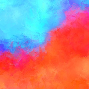 Canlı fırça darbeleriyle boyanmış. Renkli desenli resim. Fırçalanmış duvar kağıdını boya.