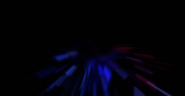 Işık parçacık izleri. Parlayan parçacıkları ve çizgileri olan ışık patlaması yıldızı. Güzel hareketli soyut ışın arkaplanı.