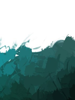 Taranmış Boyalı Soyut Arkaplan. Vahşi kaotik fırça darbeleri. Boya darbeleri. 2D İllüstrasyon. Fırça darbeli resim. 