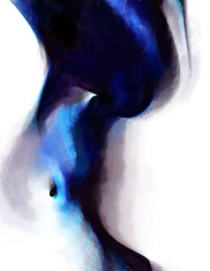 Modern sanat. Renkli çağdaş sanat eserleri. Renkli boya darbeleri. Soyut arkaplanda fırça darbeleri. fırça boyası.