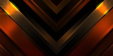 Soyut parlayan geometrik ışıklar arka planda. Fraktal simetrik grafik çizimi. Parıldayan ve parıldayan çubukları kesiştir.