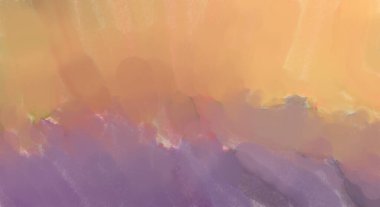 Pastel renklerde suluboya resim. Poster, duvar sanatı, afiş, kart, kitap kapağı ya da ambalaj için rahatlatıcı kompozisyonun yumuşak renkli çizimi. Modern fırça darbeleri resim.