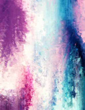 Modern sanat. Renkli çağdaş sanat eserleri. Renkli boya darbeleri. Soyut arkaplanda fırça darbeleri. Fırça boyası. Eşsiz duvar sanatı.