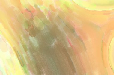 Çağdaş sanat. El yapımı resim. Modern sanat eserleri. Yüzeyde suluboya fırça darbeleriyle resim yapmak. 2D çizim. Sanatsal arkaplan resmi. Tablo üzerinde soyut resim. Renkli doku.