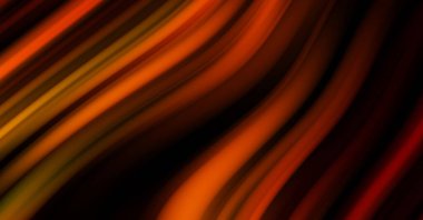 Siyah arka planda renkli düz çizgiler. Sıvı ve sıvı renkli dalgalar karanlıkta akıyor. Duvar kağıdı, afiş, arkaplan, kart, kitap, kapak, poster, afiş, broşür