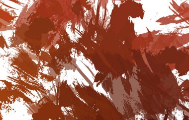 Sanatsal soyut arkaplan. Doku boyalı duvar kağıdı. Boya darbeleriyle yaratıcı bir illüstrasyon. Fırça desenli resim.