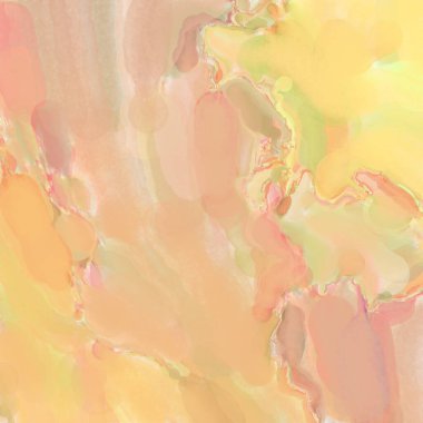 Çağdaş sanat. El işçiliğinin renkli dokusu. Modern resim. Yüzeyde suluboya vuruşlar. Sanatsal arkaplan resmi. Tablo üzerinde soyut resim. Fırça darbeleri. 