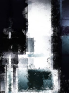 Modern sanat. Renkli çağdaş sanat eserleri. Renkli boya darbeleri. Soyut arkaplanda fırça darbeleri. Fırça boyası. Eşsiz duvar sanatı.