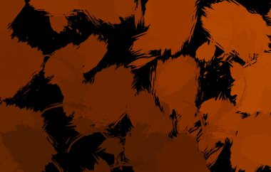 Vahşi fırça darbeleriyle yaratıcı soyut resim. Artistik fırça darbeleriyle donatılmış. Renkli ve canlı bir tasvir. Boyalı sanat.