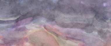 2D çizim. Sanatsal arkaplan resmi. Tablo üzerinde soyut resim. Çağdaş sanat. El yapımı resim. Renkli doku. Modern sanat eserleri. Yüzeyde suluboya fırça darbeleriyle boyama.