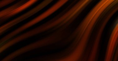 Siyah arka planda renkli düz çizgiler. Sıvı ve sıvı renkli dalgalar karanlıkta akıyor. Duvar kağıdı, afiş, arkaplan, kart, kitap, kapak, poster, afiş, broşür