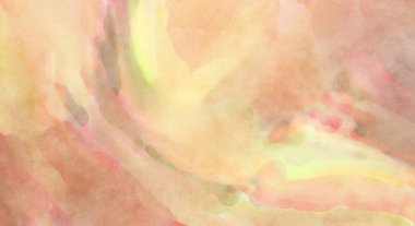 Pastel renklerde suluboya resim. Poster, duvar sanatı, afiş, kart, kitap kapağı ya da ambalaj için rahatlatıcı kompozisyonun yumuşak renkli çizimi. Modern fırça darbeleri resim.