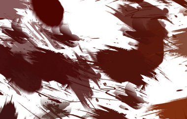 Renkli fırça darbelerinin 2B çizimi. Dekoratif doku resmi. Canlı boya desenli arka plan. Kaotik fırça darbeleri resim.