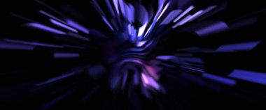 Işık parçacık izleri. Parlayan parçacıkları ve çizgileri olan ışık patlaması yıldızı. Güzel hareketli soyut ışın arkaplanı.