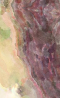 El yapımı sürreal soyut desenli suluboya. Modern sanatsal resim. 2D çizim. Arkaplan boyası karışımı. Yaratıcı duvar sanatı. Çağdaş sanat