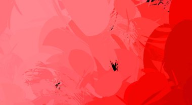 Canlı fırça darbeleriyle boyanmış. Renkli desenli resim. Fırçalanmış duvar kağıdını boya.