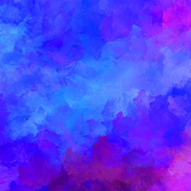 Canlı fırça darbeleriyle boyanmış. Renkli desenli resim. Fırçalanmış duvar kağıdını boya.