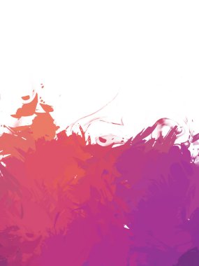 Taranmış Boyalı Soyut Arkaplan. Vahşi kaotik fırça darbeleri. Boya darbeleri. 2D İllüstrasyon. Fırça darbeli resim. 