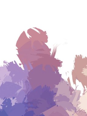 Taranmış Boyalı Soyut Arkaplan. Vahşi kaotik fırça darbeleri. Boya darbeleri. 2D İllüstrasyon. Fırça darbeli resim. 