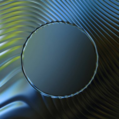 Soyut çerçeveli arkaplan. Renkli, canlı, dalgalı bir duvar kağıdı. Merkezi çerçeveli yaratıcı grafik 2d çizim. Dinamik şekilli modaya uygun sıvı örtüsü.