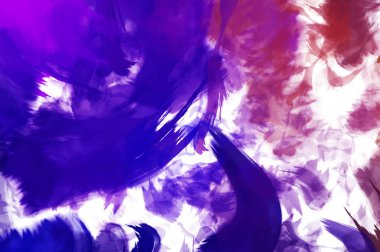 Sanatsal soyut arkaplan. Doku boyalı duvar kağıdı. Boya darbeleriyle yaratıcı bir illüstrasyon. Fırça desenli resim.