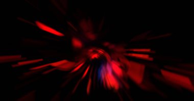 Işık parçacık izleri. Parlayan parçacıkları ve çizgileri olan ışık patlaması yıldızı. Güzel hareketli soyut ışın arkaplanı.