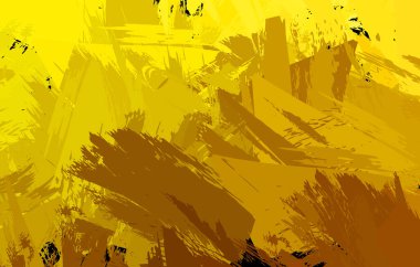 Vahşi fırça darbeleriyle yaratıcı soyut resim. Artistik fırça darbeleriyle donatılmış. Renkli ve canlı bir tasvir. Boyalı sanat.