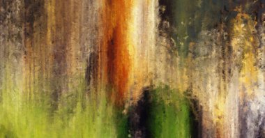 Modern sanat. Renkli çağdaş sanat eserleri. Renkli boya darbeleri. Soyut arkaplanda fırça darbeleri. Fırça boyası. Eşsiz duvar sanatı.