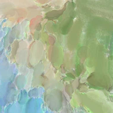 El yapımı sürreal soyut desenli suluboya. Modern sanatsal resim. 2D çizim. Arkaplan boyası karışımı. Yaratıcı duvar sanatı. Çağdaş sanat.