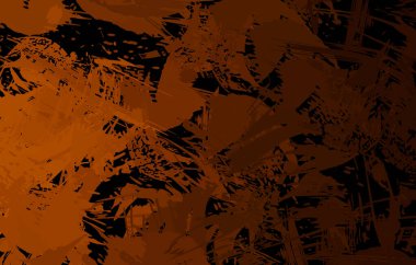 Vahşi fırça darbeleriyle yaratıcı soyut resim. Artistik fırça darbeleriyle donatılmış. Renkli ve canlı bir tasvir. Boyalı sanat.