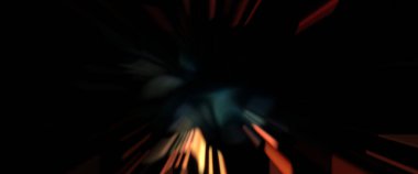 Işık parçacık izleri. Parlayan parçacıkları ve çizgileri olan ışık patlaması yıldızı. Güzel hareketli soyut ışın arkaplanı.