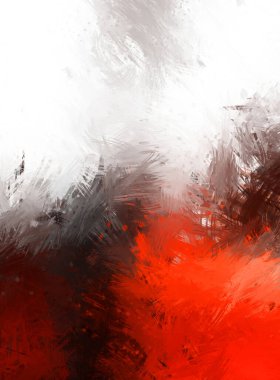 Yaratıcı soyut resim. Artistik fırça darbeleriyle donatılmış. Renkli ve canlı bir illüstrasyon. boyalı sanat