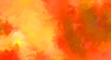 Renkli fırça darbelerinin 2D çizimi. Dekoratif desenli resim. canlı boya desenli arkaplan.