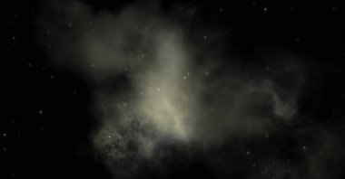 Galaksi uzayındaki yıldız alanı renkli nebula ile. Uzayın derinliklerinin bilim kurgu geçmişi. Ruhsal duvar kağıdı.