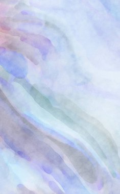 Yumuşak suluboya duvar kağıdı. Hafifçe fırçalanmış renkleri olan sanatsal bir resim. Pastel renkler arkaplana dokunmuş. Soyut duvar sanatı..
