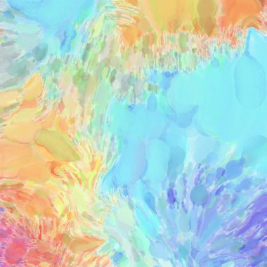 Çağdaş sanat. El işçiliğinin renkli dokusu. Modern resim. Yüzeyde suluboya vuruşlar. Sanatsal arkaplan resmi. Tablo üzerinde soyut resim. Fırça darbeleri. 