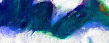 Soyut arkaplanda pürüzlü fırça darbeleri. Fırça boyası. Renkli boya darbeleri. Eşsiz duvar sanatı. Tuvaldeki modern sanat. Renkli çağdaş sanat eserleri. 