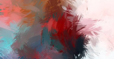 Renkli fırça darbelerinin soyut arkaplanı. fırçalanmış canlı duvar kağıdı. resmedilmiş sanat eseri. Eşsiz ve yaratıcı illüstrasyon.