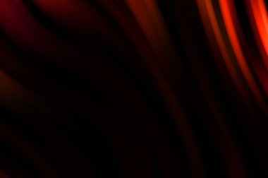 Siyah arka planda renkli düz çizgiler. Sıvı ve sıvı renkli dalgalar karanlıkta akıyor. Duvar kağıdı, afiş, arkaplan, kart, kitap, kapak, poster, afiş, broşür